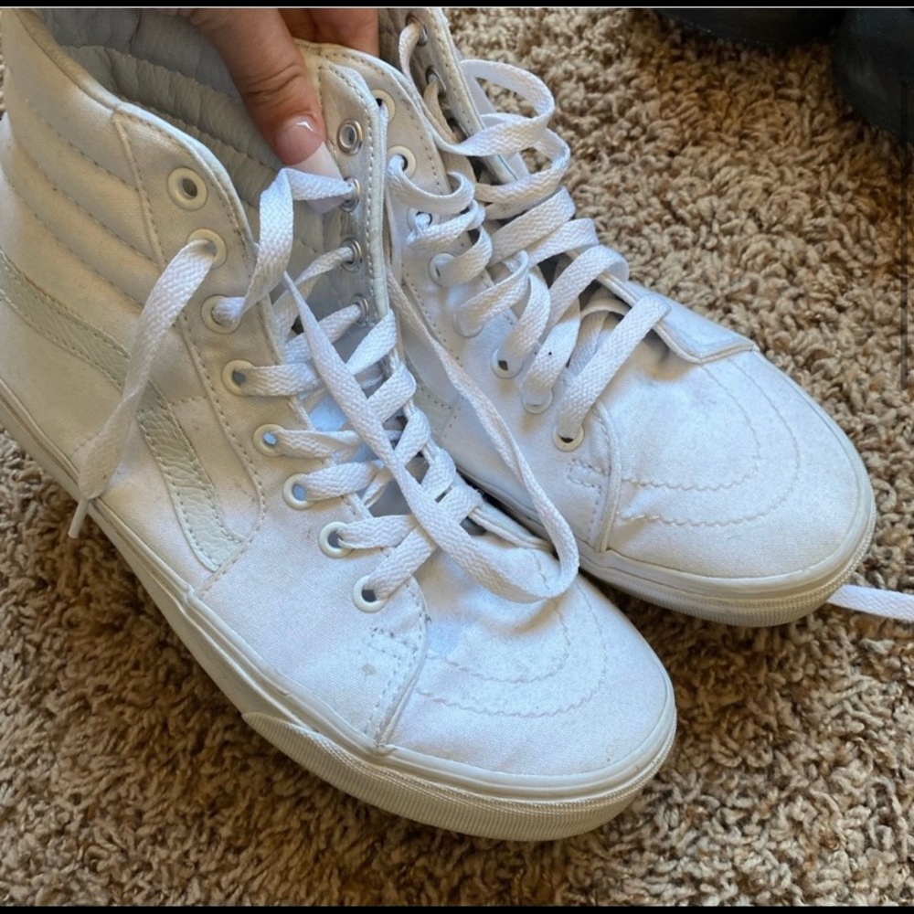 White high top vans